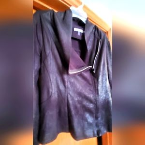 Calvin Klein suede zip up